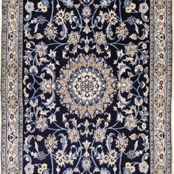 #Y100721 ​​Carpet hand-knotted Nain Kashmari oriental carpet 212 x 116 cm Persian carpet