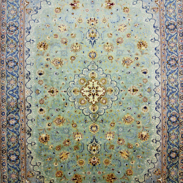 #F199804 приблизително 450x306 см Фантастично красив персийски килим, ориенталски килим Кашан извънгабаритни фини