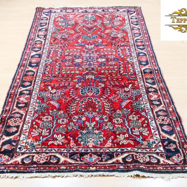 W1 (#267) 201×107 Ręcznie tkany antyczny dywan perski Malayer Persia