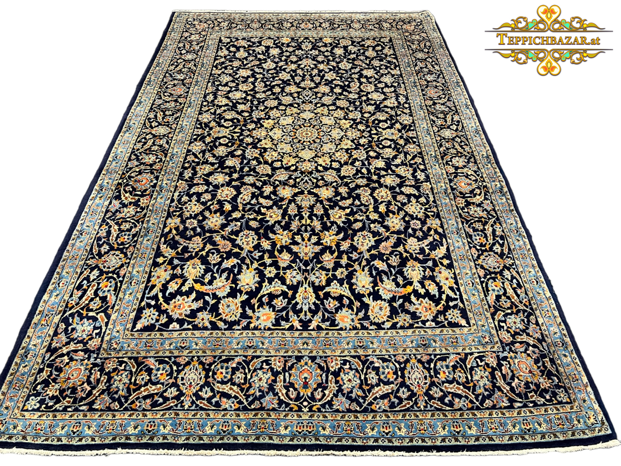 W1(#345) 314×200cm Handgeknüpfter Kashan Perserteppich Nain Teppiche nain teppiche Perserteppich Orientteppich