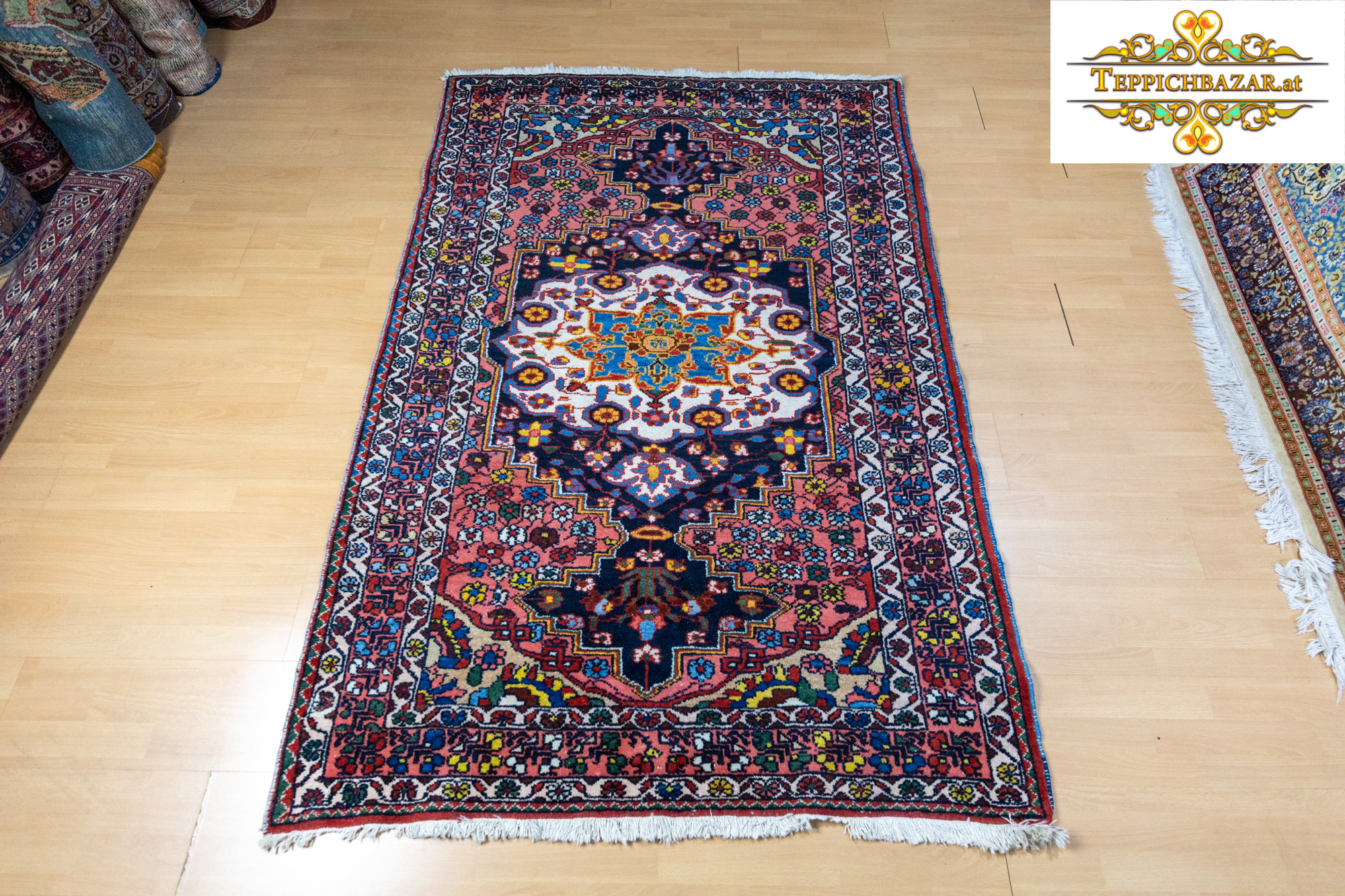 W1(#330) 204×137cm Handgeknüpfter Hamedan Malayer Perserteppich Moud Teppiche moud Perserteppich Orientteppich