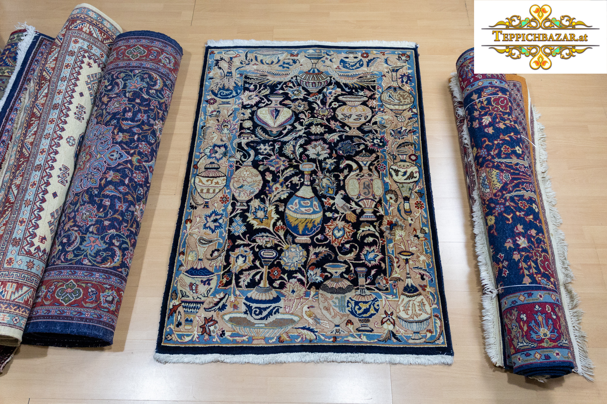 Verkauft W1(#334) 145×101cm Handgeknüpfter echter Kashmar Perserteppich Kashmar Perserteppich Orientteppich