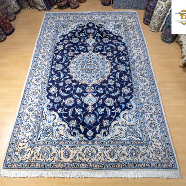Sold W1(#348) 302×201cm Hand-knotted Nain Persian carpet 12la