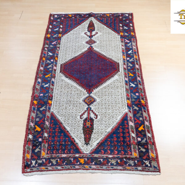 Sold W1(#351) 202×106cm 手織りランナー リリアン・マレイヤー ペルシャ絨毯 セミアンティーク