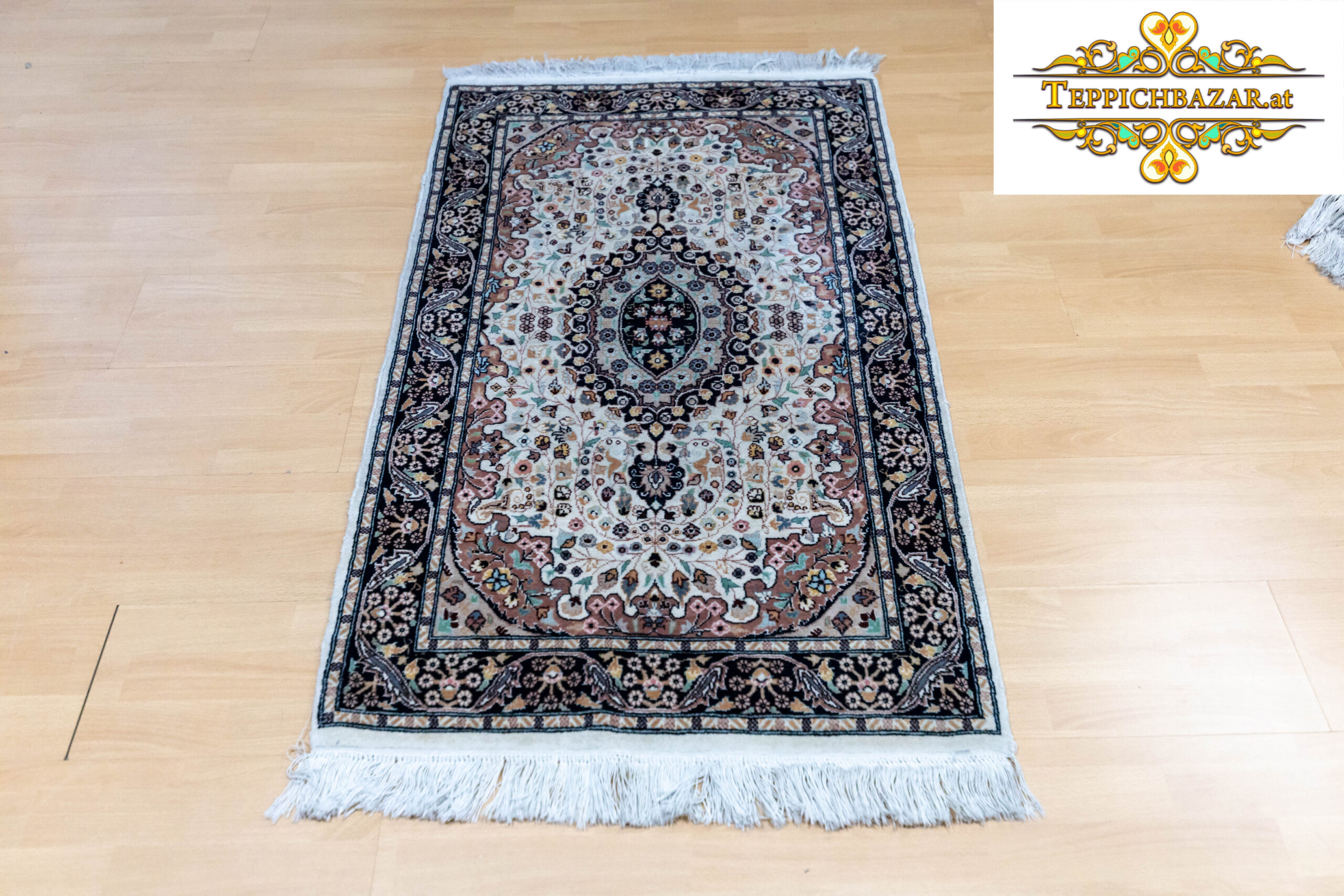 Verkauft W1(#271) 127×78cm Handgeknüpfter Kaschmir Perserteppich Kaschmir Perserteppich Orientteppich