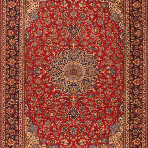 H1 Kaschan Isfahan H1 Authentischer handgeknüpfter Perserteppich (420 x 290) cm
