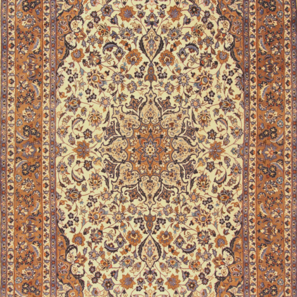 Isfahan H1 Authentischer handgeknüpfter Perserteppich orientalischer Teppich (405 x 260)cm