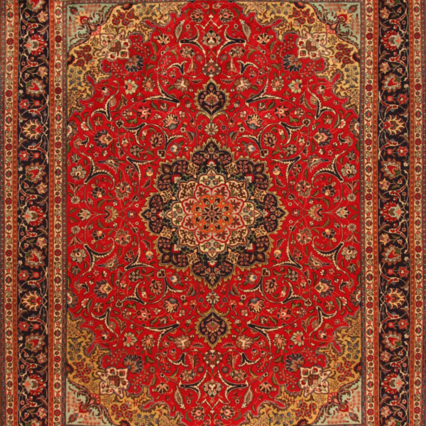 Tabriz H1 Authentischer handgeknüpfter persischer Teppich (387 x 297)cm Original aus Persien