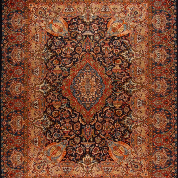 Kaschmar H1 Echter handgeknüpfter orientalischer Perserteppich (390 x 303)cm