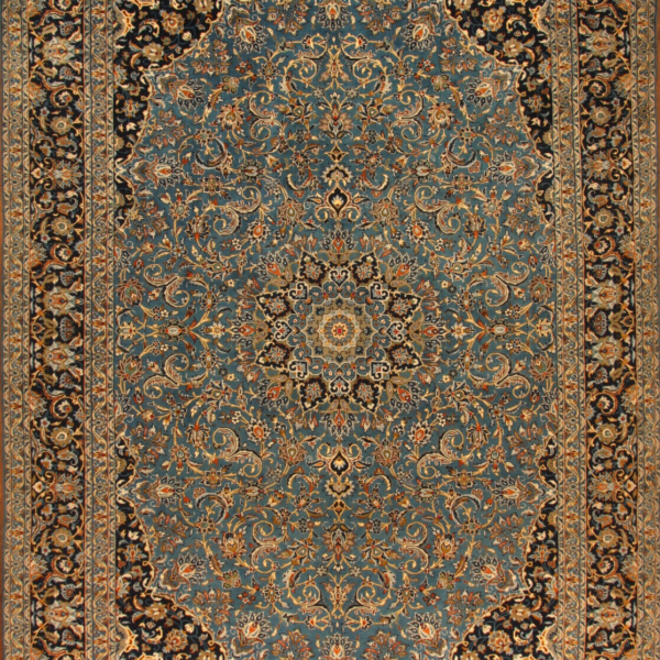 Kashan Isfahan H1 Tikras rankomis surištas persiškas kilimas iš Persijos (430 x 295)cm