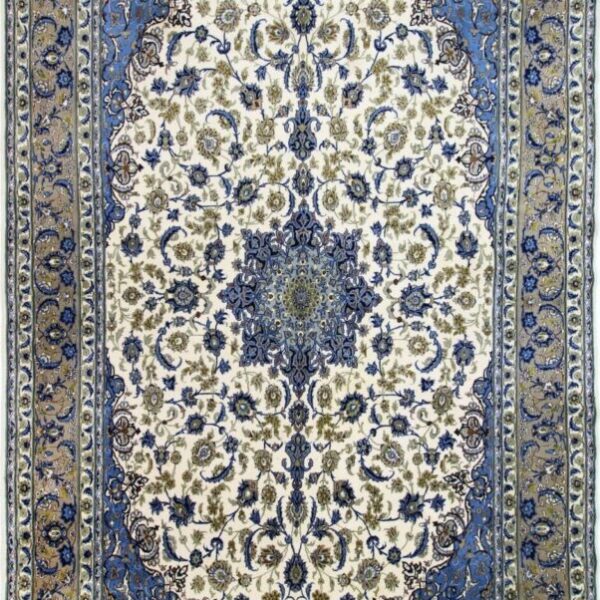 H1 Exquisite Orientteppich aus Isfahan, 433 cm x 252 cm, mit feiner Seidenveredelung
