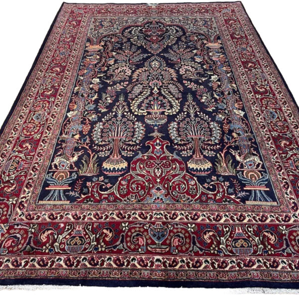 H1 Exquisita alfombra persa Kashmar Súper anudada a mano 300x200, hermosa