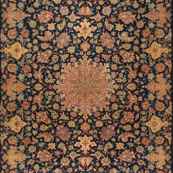 Кашан Исфахан Исфахан H1 Оригинальный восточный ковер ручной работы, персидский ковер (445 x 330)см