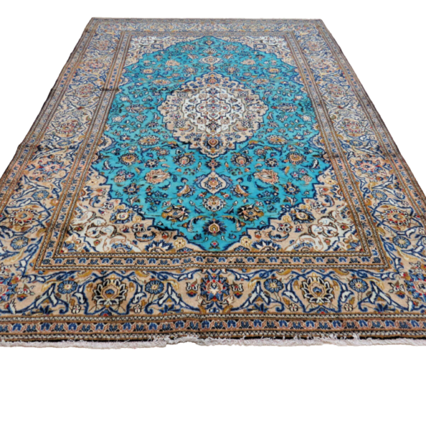 H1 Handgeknüpfter Original Perserteppich in den Maßen 290x195 cm aus Kashan im Orientstil