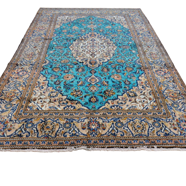 H1 Handgeknüpfter Original Perserteppich in den Maßen 290x195 cm aus Kashan im Orientstil