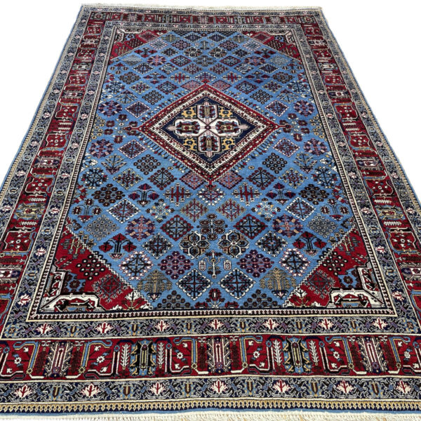 H1 Topkvalitets håndknyttet persisk tæppe fra Meymey i grønt måler 365x221