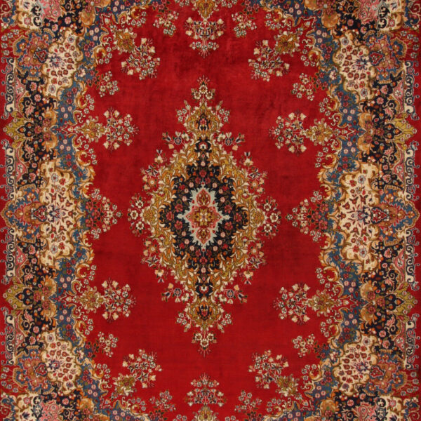 Kirman H1 rankomis surištas persiškas kilimas Persia (373 x 260)cm