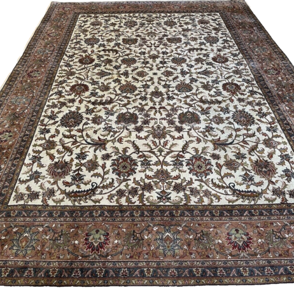 H1 Handgeknüpfter Teppich aus reiner Schurwolle in erstklassiger Kaschmir-Qualität, 360x250
