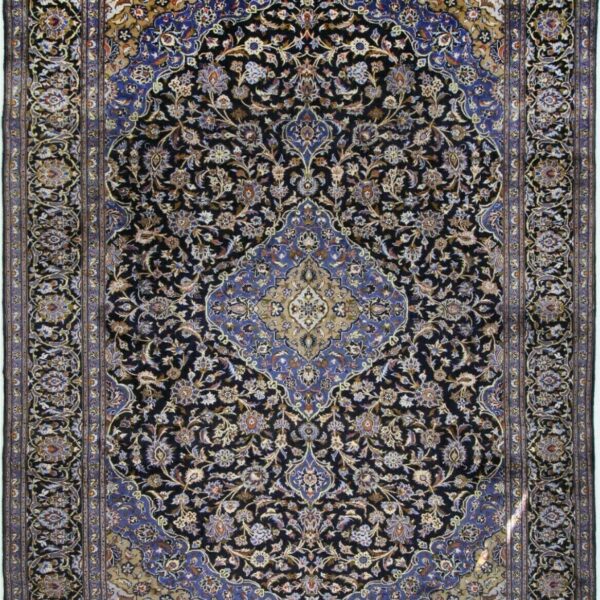 H1 Tapete persa Keshan de alta qualidade, dimensões 395 x 295 cm em excelente estado