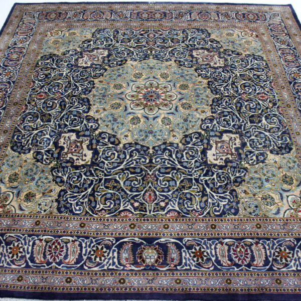 H1 Új eredeti, kézzel csomózott perzsa szőnyeg Kashmar 315x305 méretben