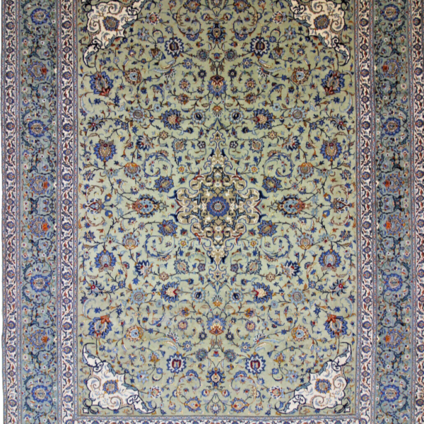 H1 Wunderschöner Orientteppich Kashan, 421x320 cm - Neu und in einwandfreiem Zustand