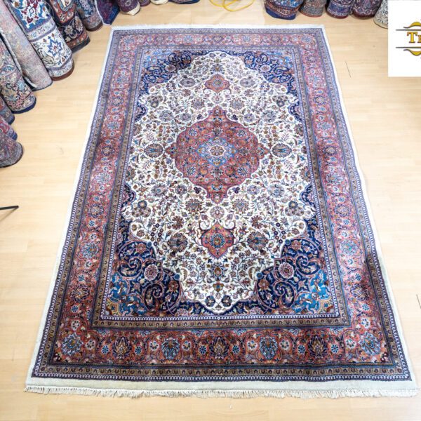W1(#344) 291×196cm Käsinsolmittu Indo Ghoum persialainen matto n. 360000/m²