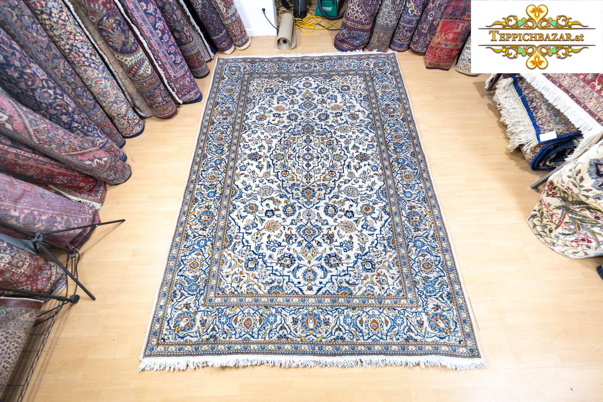 W1(#362) 292×202cm Handgeknüpfter Kashan Perserteppich Handgeknüpfte Teppiche handgeknüpft Perserteppich Orientteppich
