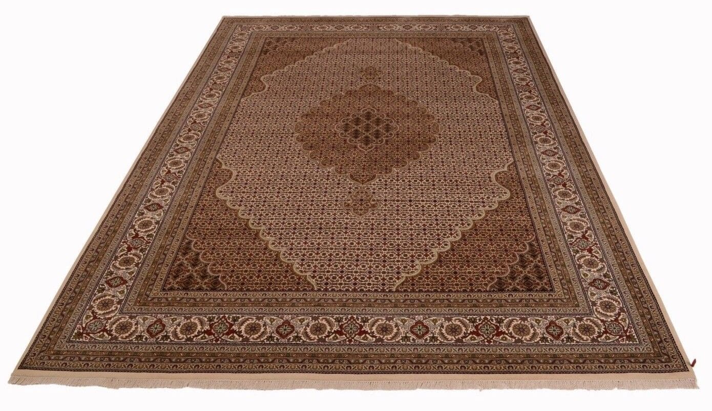 Handgeknüpfter Orientteppich Tabriz Mahi in feiner Ausführung, 365 x 255 cm, aus Schurwolle und Seide, neu