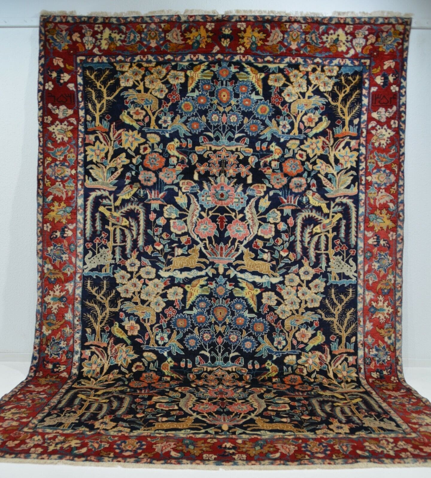 Handgeknüpfter Sarugh-Teppich signiert, aus Wolle, ca. 316 x 217 cm