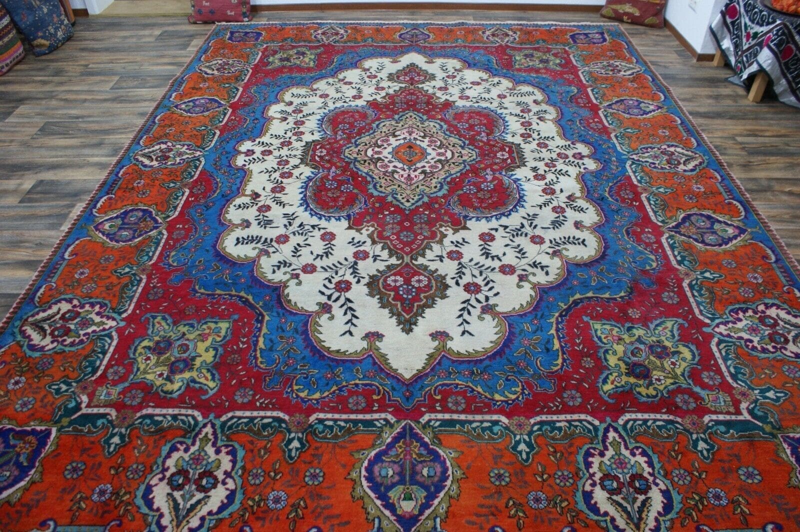 Handgeknüpfter Vintage Teppich Tabriz ca. 388 x 295 cm