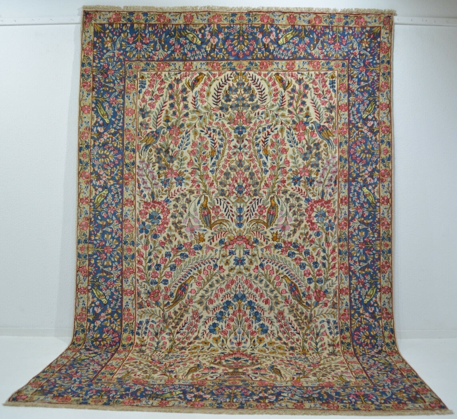 Original Kerman Teppich aus Wolle, handgeknüpft, ca. 297 x 197 cm
