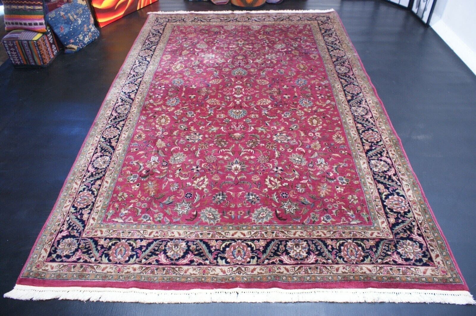 Handgeknüpfter Wollteppich im orientalischen Sarugh-Stil, ca. 314 x 201 cm