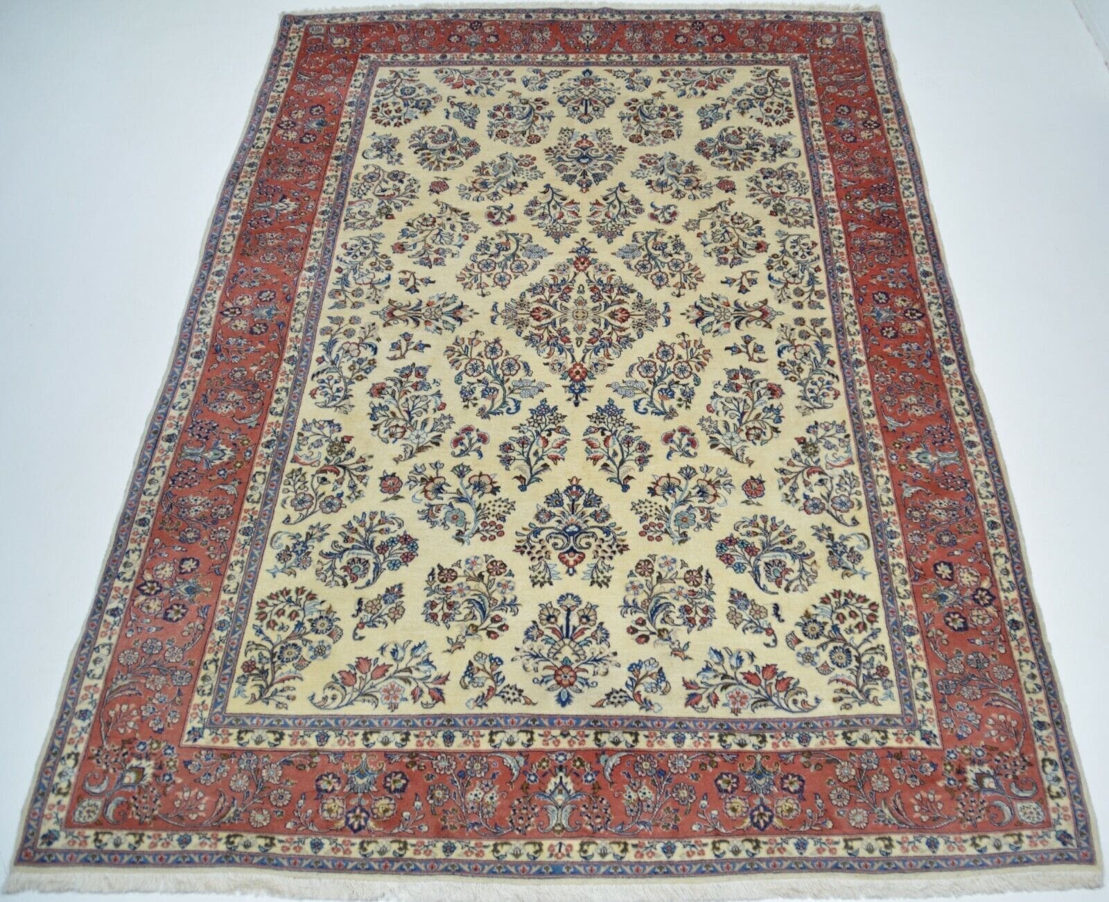 Handgeknüpfter Original Sarugh FARAHAN Teppich aus Wolle, ca. 350 x 247 cm H1