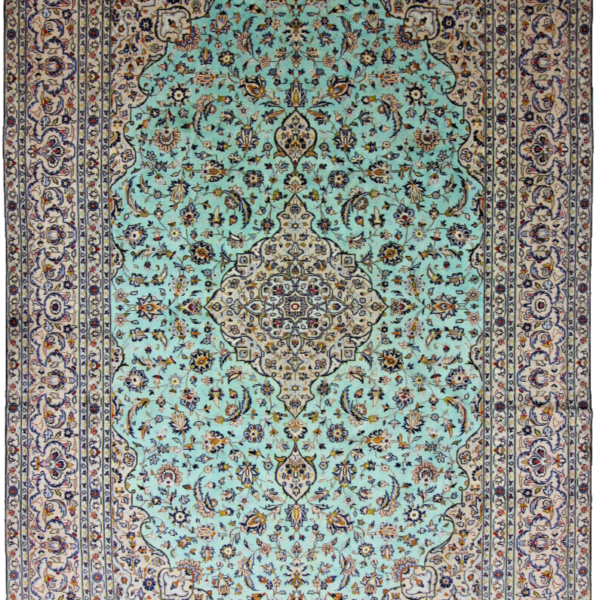 H1 Original handgeknüpfter Perserteppich 368x242 cm aus Kashan