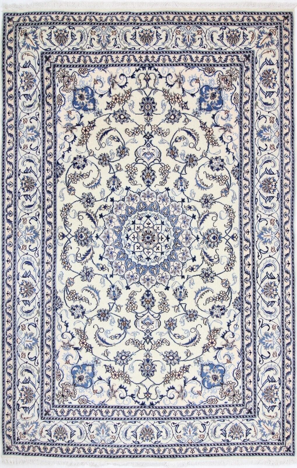 Originaler Nain Perserteppich, neue Ware, 300 cm x 197 cm in hervorragendem Zustand