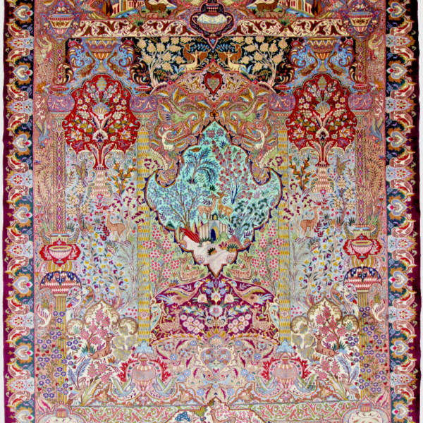 Wunderschöner Perserteppich 383x303 cm - Orientteppich Kashmar Paradise N°8299DJ