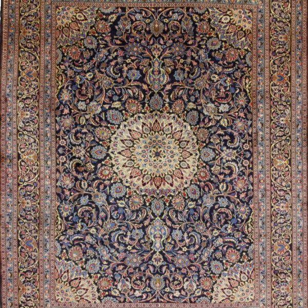 H1 Wunderschöner Perserteppich 390x296 cm - Orientteppich Kashmar mit Meisterknüpfung