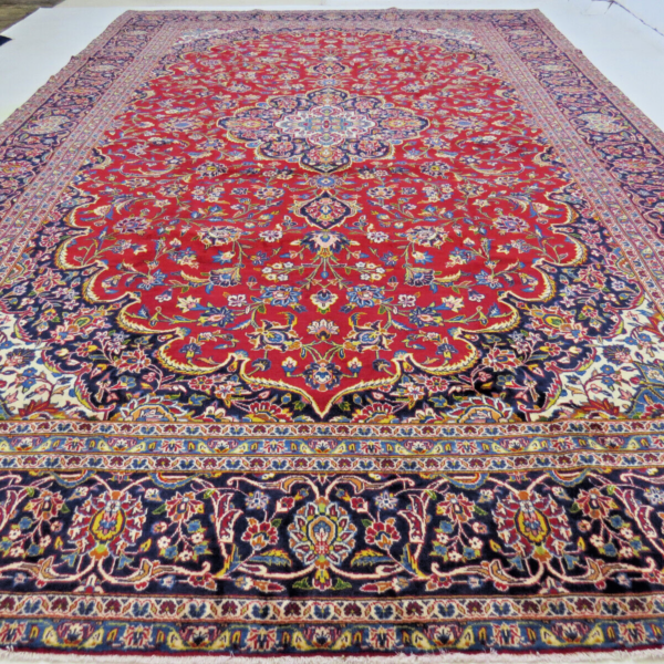 H1 Wunderschöner Perserteppich 450x291 cm, Orientteppich Kashan neu