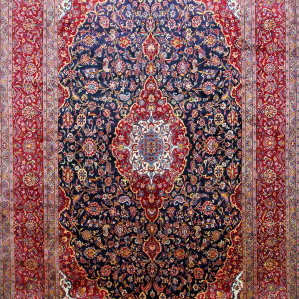 H1 Wunderschöner Perserteppich Kashan 475x300 cm – Feiner Orientteppich in Übergröße