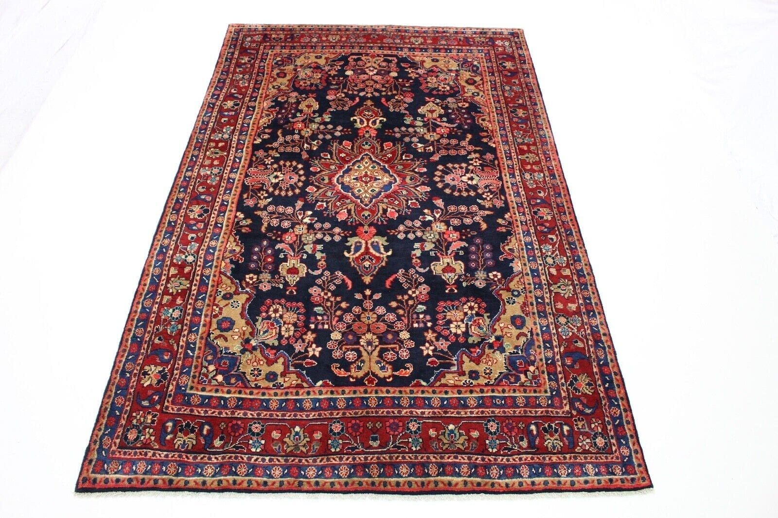 **Hamadan Perserteppich 330x210 cm - Traditionell handgeknüpft, sehr schöner Teppich, hohe Qualität - handgeknüpft, Perserteppich**