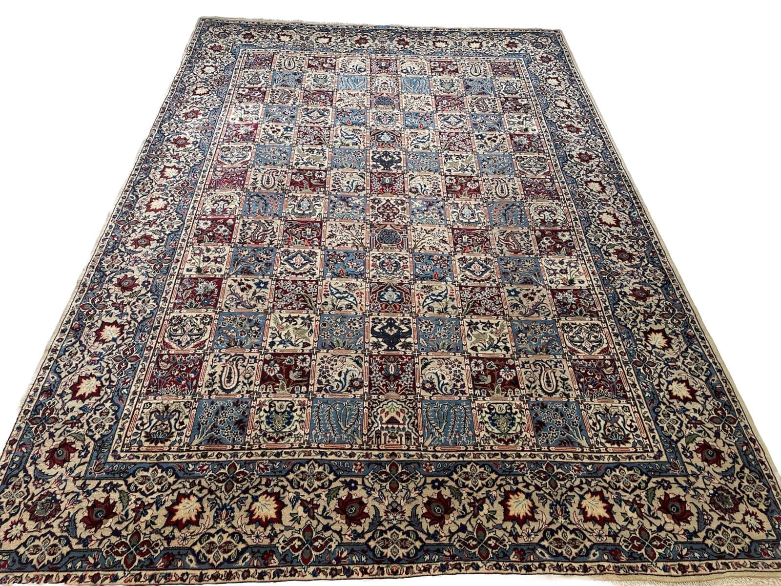 Perserteppich 368x258 cm - Handgeknüpft, Hochwertige Schurwolle, Mehrfarbig, Top Zustand - Handgeknüpft