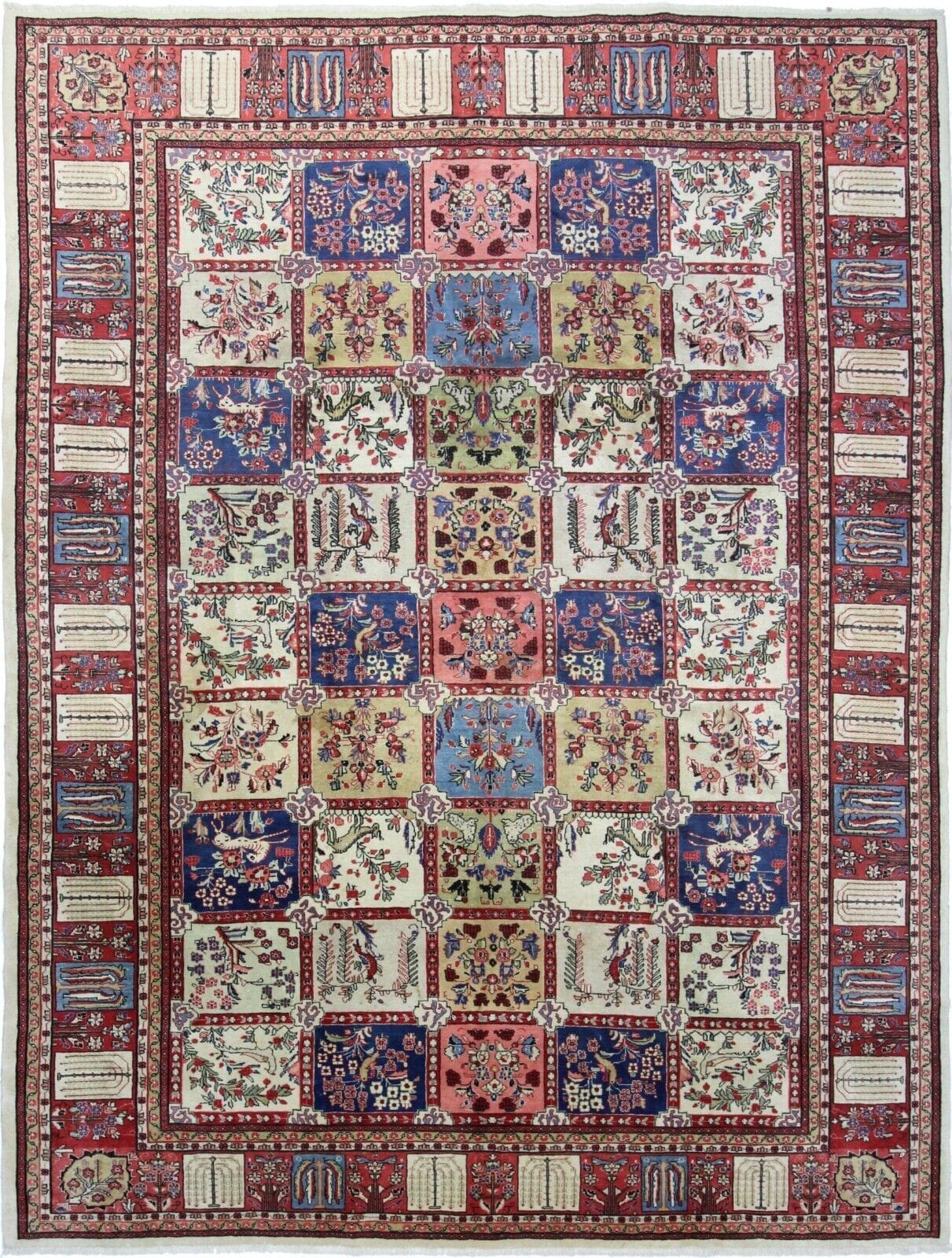 Handgeknüpfter Perserteppich Sarough 358 x 270 cm – Top Zustand, hohe Knotenzahl, 100% Handarbeit