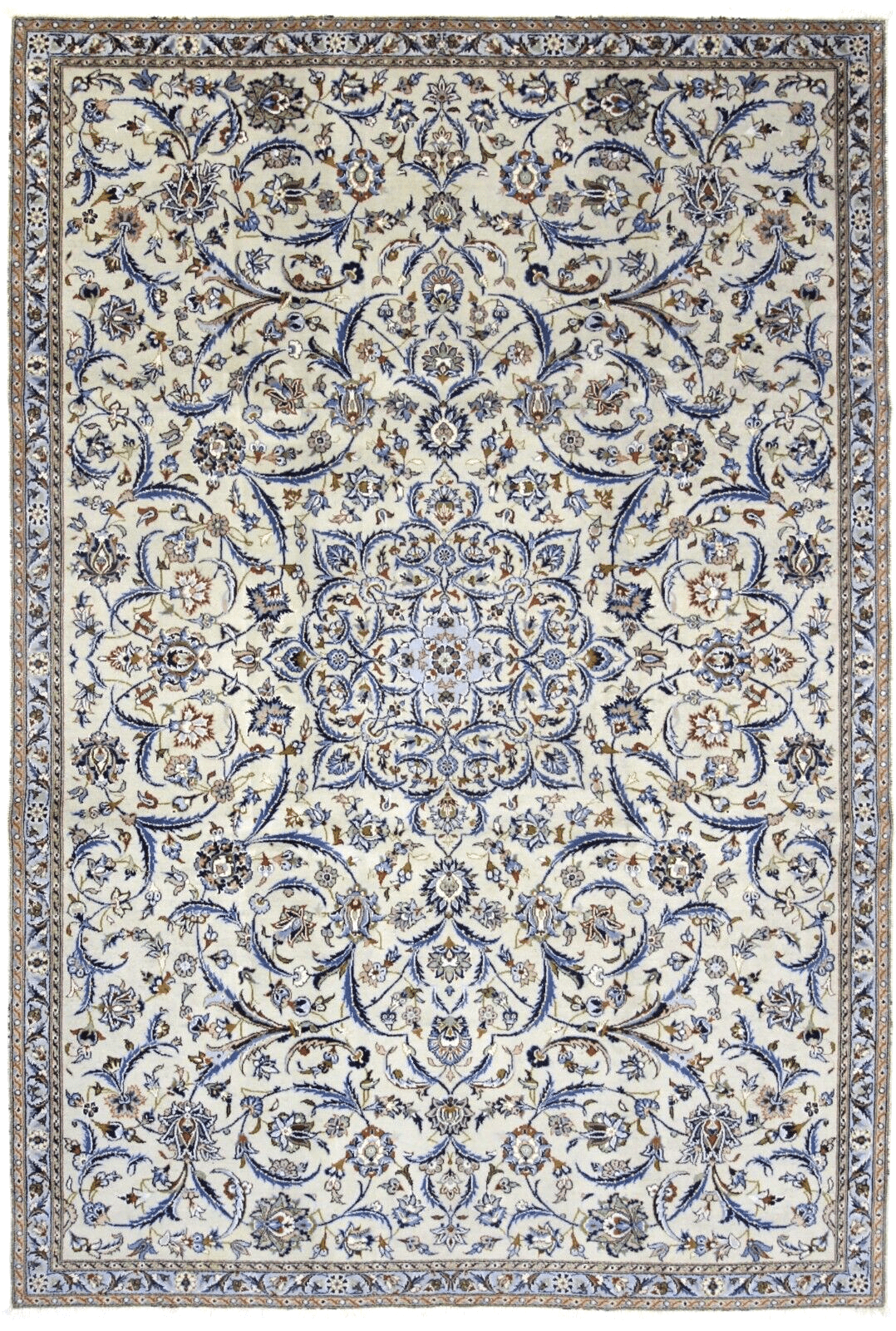 **Original Handgeknüpfter Perserteppich Keshan 333 x 224 cm – Sehr Top Zustand, Fein, handgeknüpft, Perserteppich**