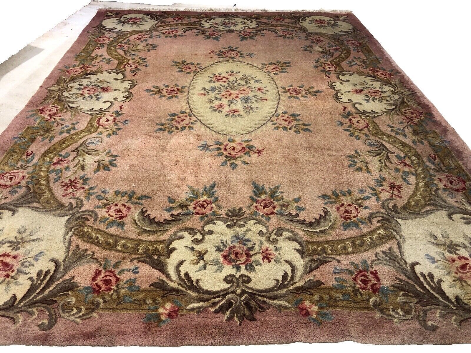 Antiker Khotan Perserteppich 300x400 cm, 20mm Florhöhe, zart rosa, Top Zustand, handgeknüpft