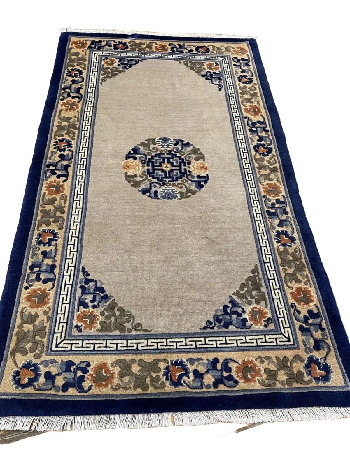 Antiker Peking Teppich – 157x90 cm – Reine Seide – Hochwertig & Top Design – Handgeknüpft – Perserteppich