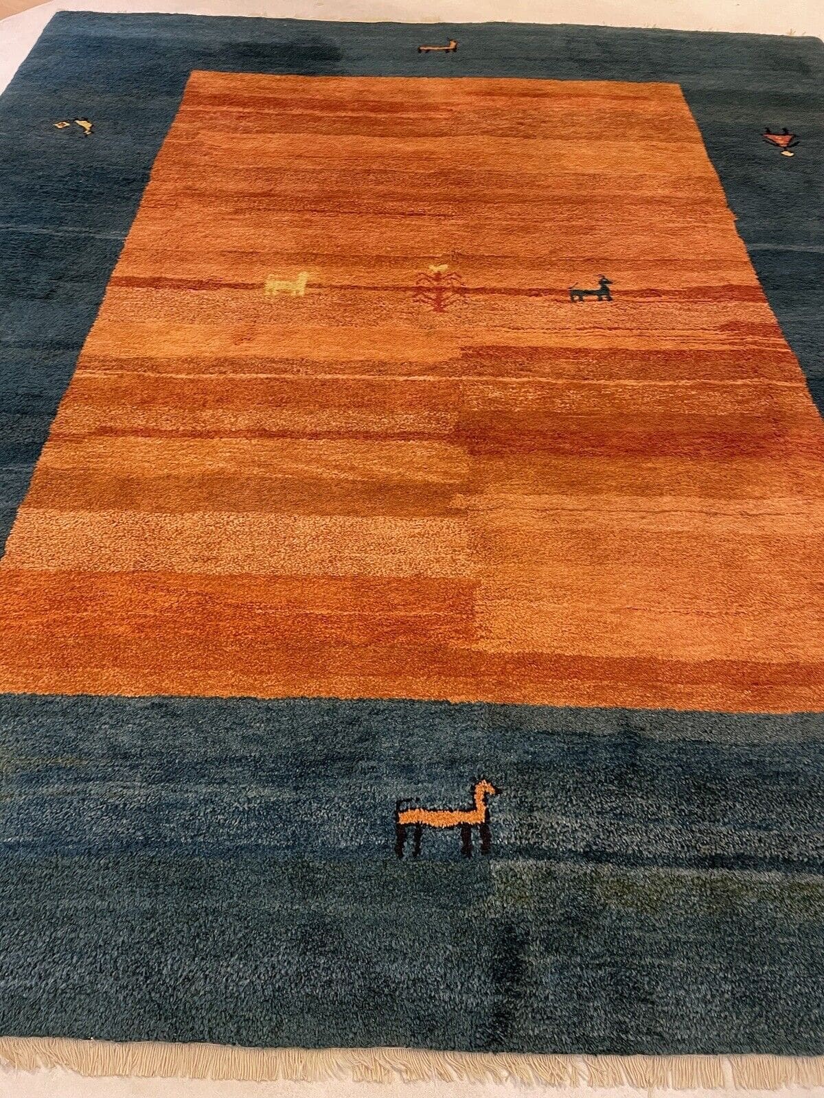 Außergewöhnlicher handgeknüpfter Perserteppich Gabbe 305x260 cm - ca. 280.000 Knoten/m² - 100% Schurwolle - Top Qualität, greif zu! - handgeknüpft, Perserteppich