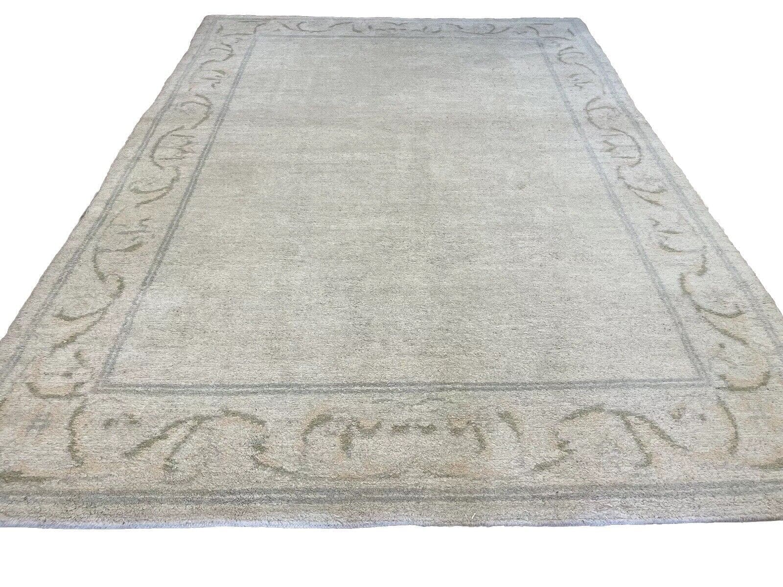 (Verkauft) Beiger Berber Perserteppich 350x250 cm – Handgeknüpft, 25mm Florhöhe, Original Top Qualität aus Nepal, Traditionelles Design, Reine Schurwolle