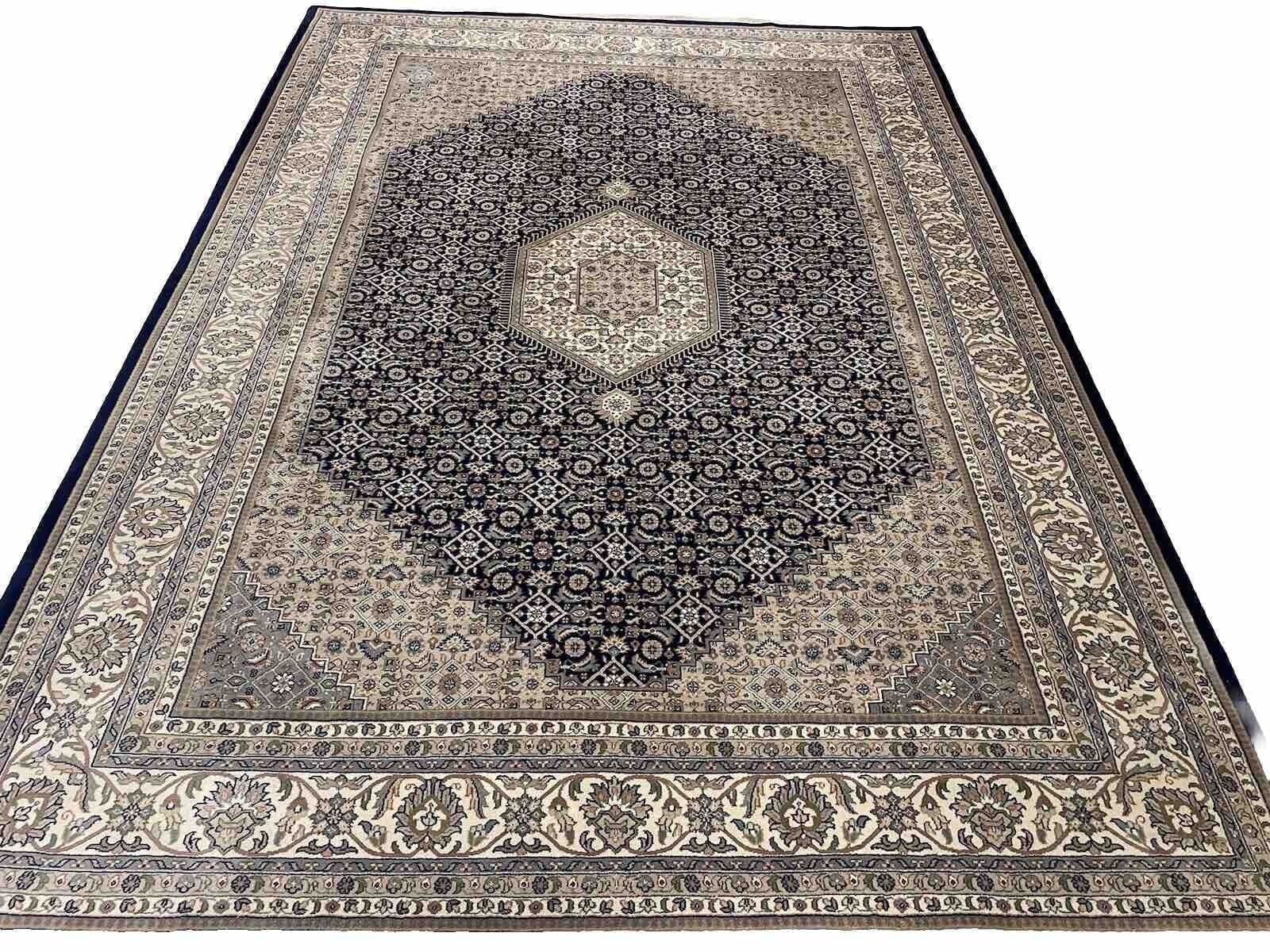 Bijar Perserteppich 350x250 cm – 100% Reine Schurwolle, klassisches Herati-Muster, normaler Flor 15mm, handgeknüpft