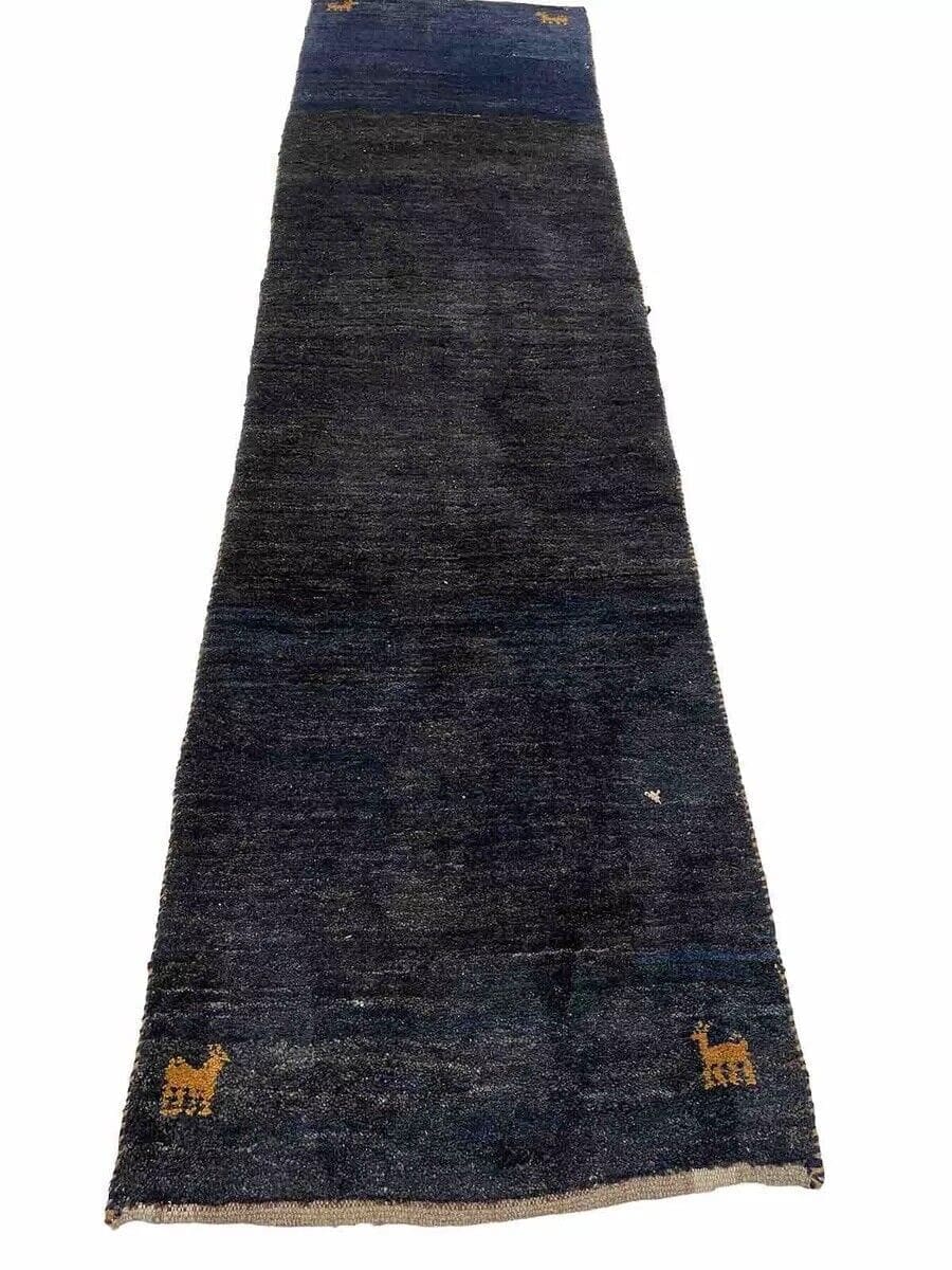 Bunter Gabeh Perserteppich 285x75 cm - 100% reine Schafwolle, hochflorig, neu, Top Qualität - handgeknüpft Läufer