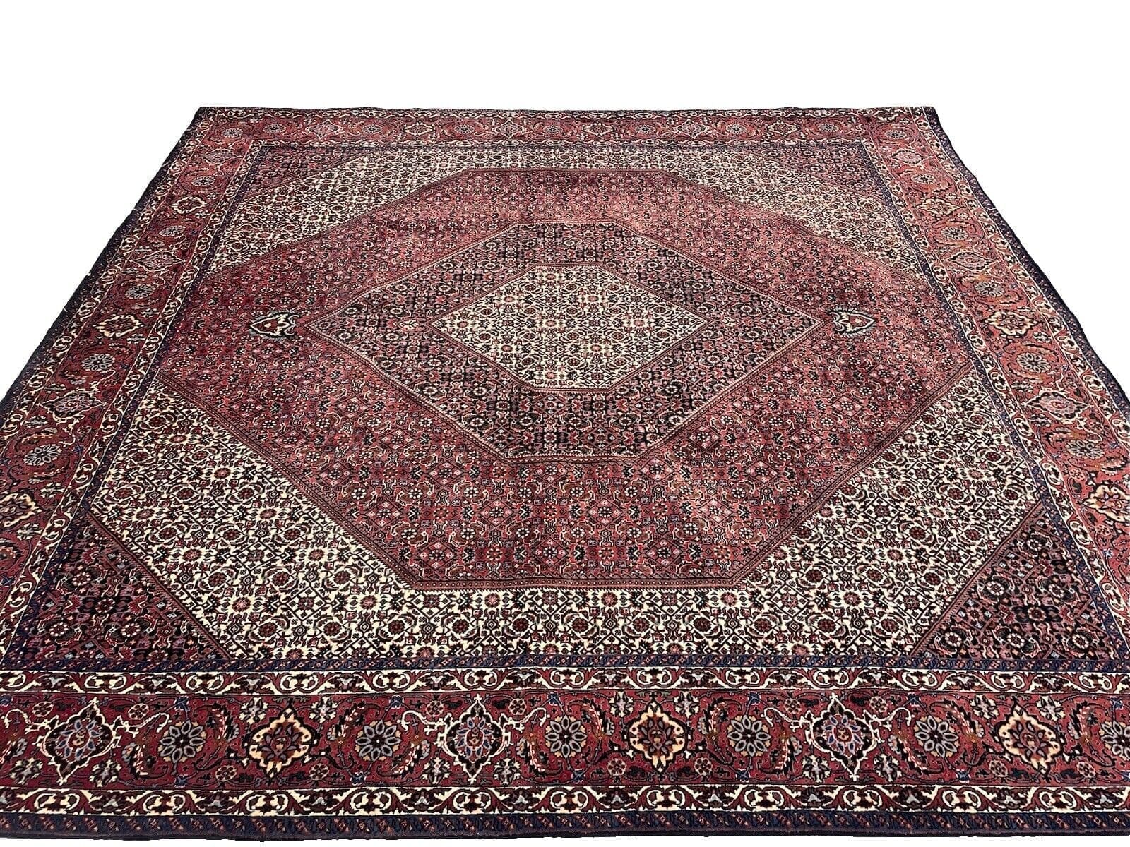 Exklusiver Sarough Perserteppich 250x200 cm - 220.000 Knoten/m², handgeknüpft, aus 100% Kaschmir Wolle, rustikal-rotes Medaillon-Muster, ideal für Fußbodenheizungen, zeitloses...